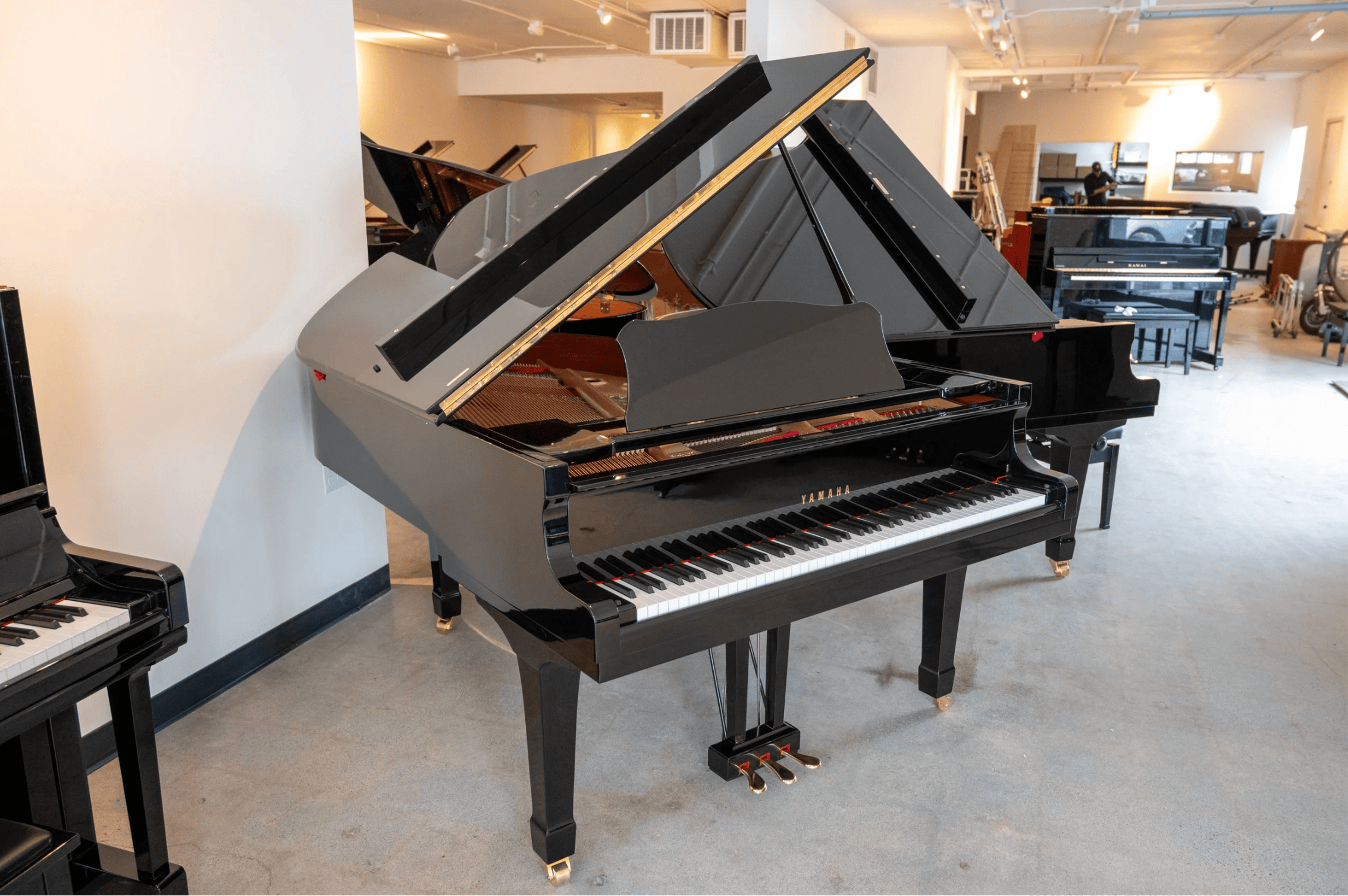 YAMAHA C3 - New Strings — Seattle Piano Company